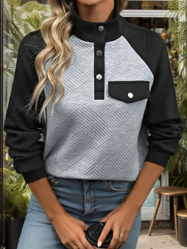 contrast-textured-long-sleeve-sweatshirt