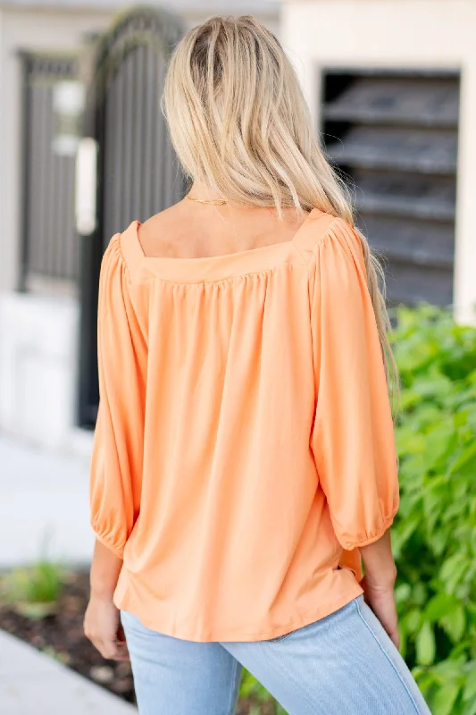 culture-code-square-neck-puff-sleeve-top