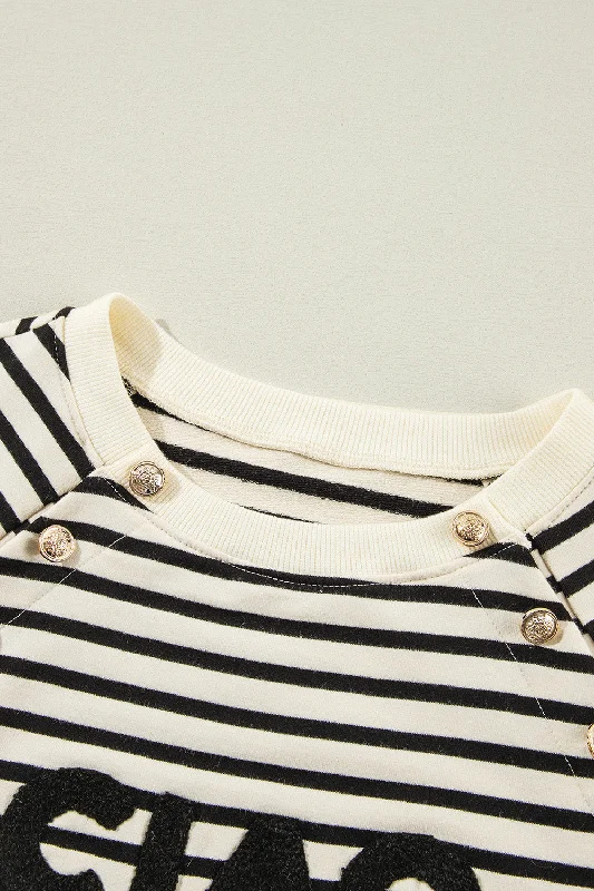 decorative-button-striped-long-sleeve-sweatshirt