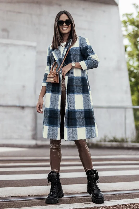 double-take-full-size-plaid-button-up-lapel-collar-coat