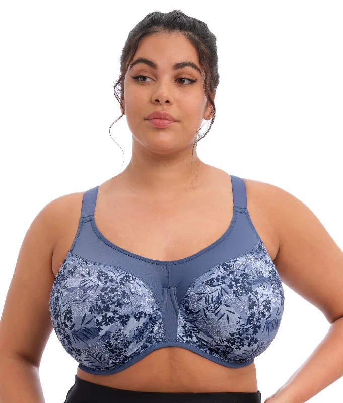 Elomi Energise Sports Bra In Vintage Denim