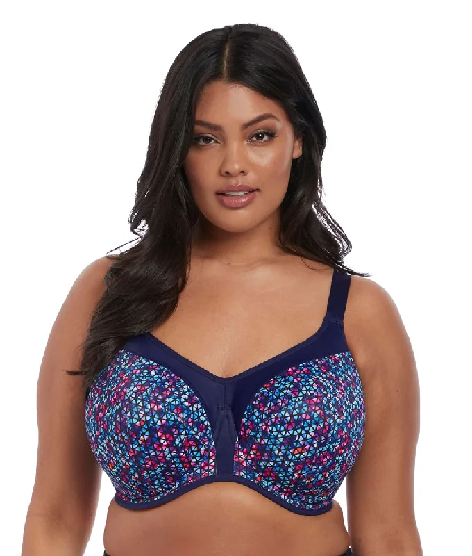 Elomi Energise Sports Bra in Navy Geo