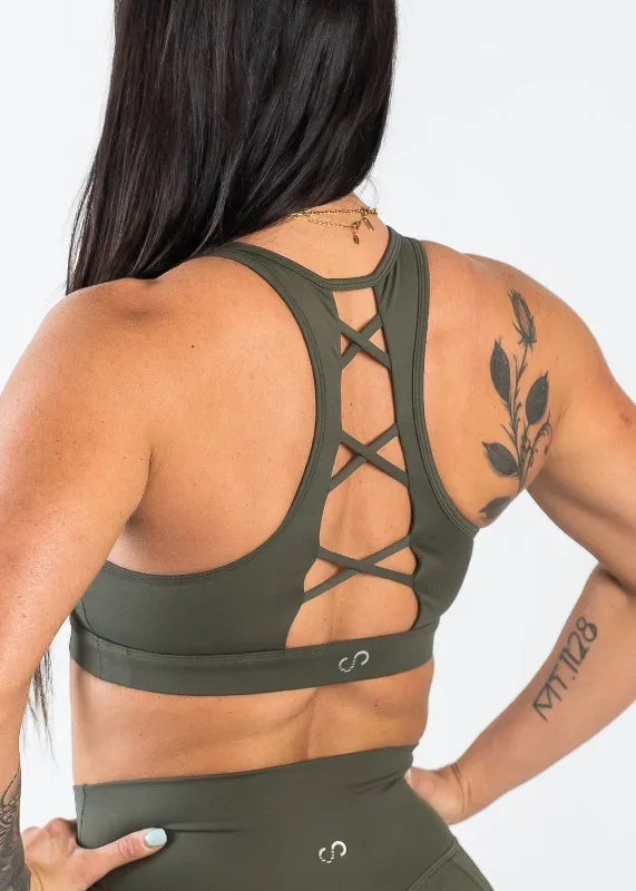 empowered-laced-back-sports-bra-od-green