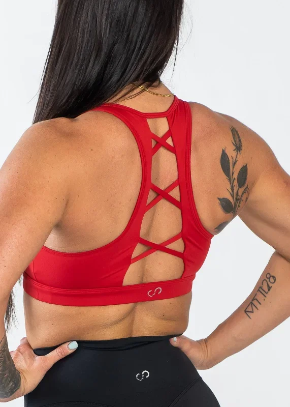 empowered-laced-back-sports-bra-red