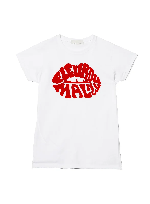 fleur-lips-tee-white