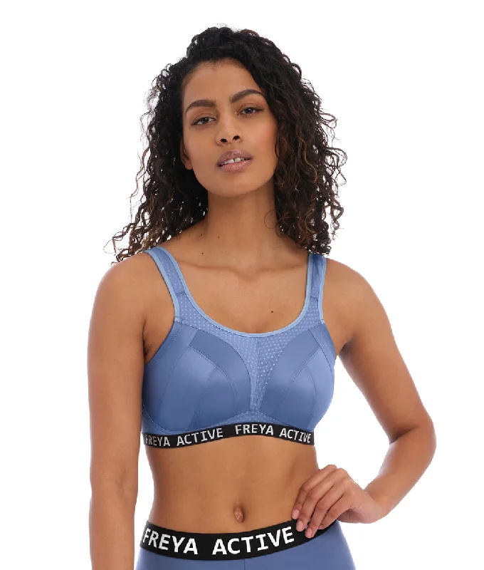 Freya Dynamic Non Wired Sports Bra in Denim