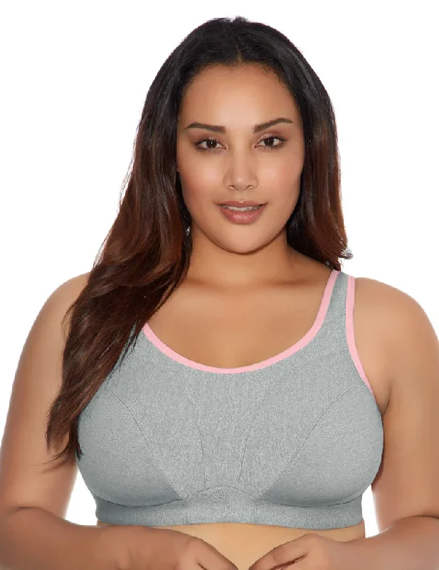 Goddess Synergy GD6911 Gray Heather Soft Cup Sports Bra