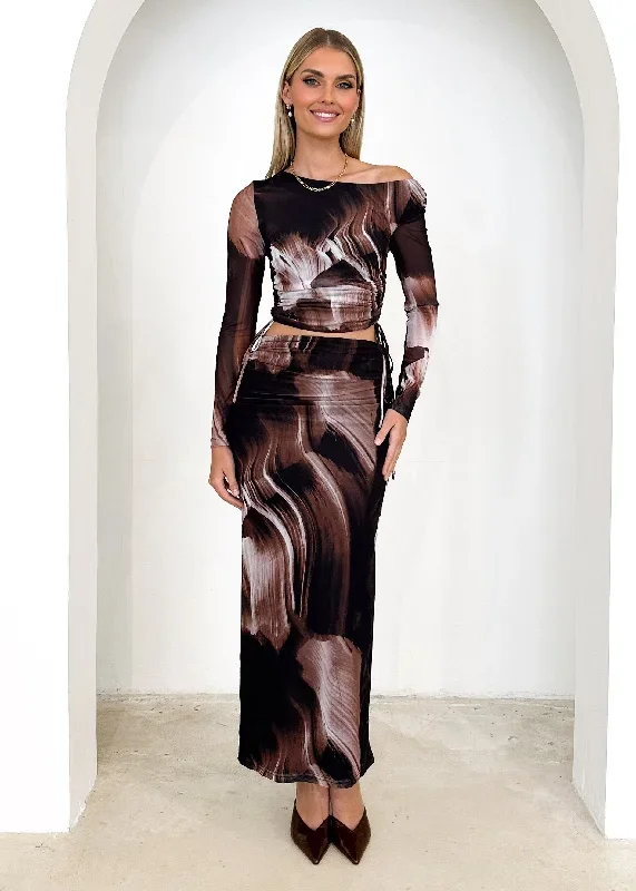 jestra-mesh-maxi-skirt-choc-abstract