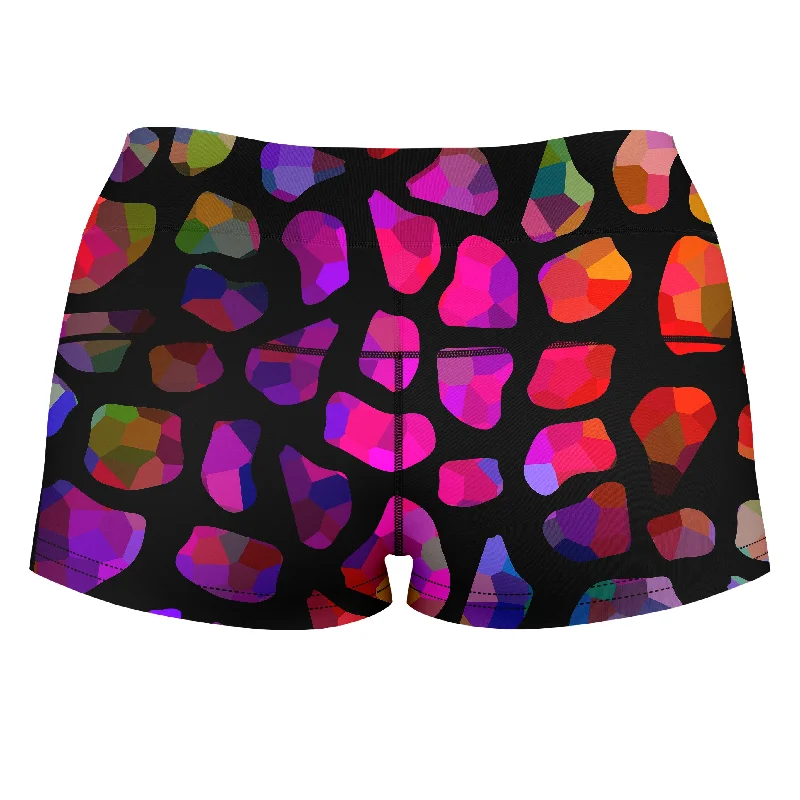 jewel-giraffe-spots-high-waisted-womens-shorts