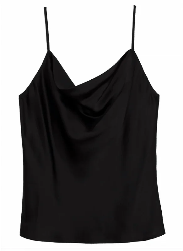 Kay Cowl Tank In Black