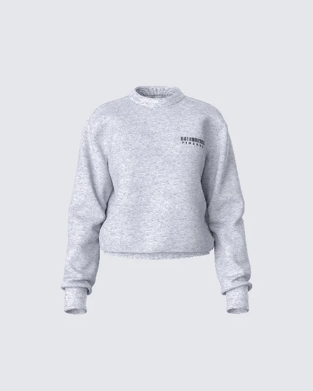 Kemi Heather Grey Logo Sweatshirt