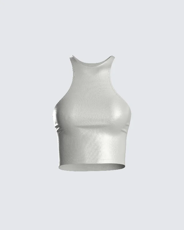 Lacie Metallic Tank Top