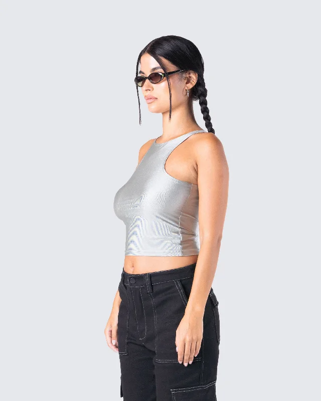 lacie-metallic-tank-top