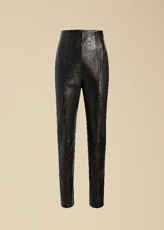 The Lenn Pant in Black Leather