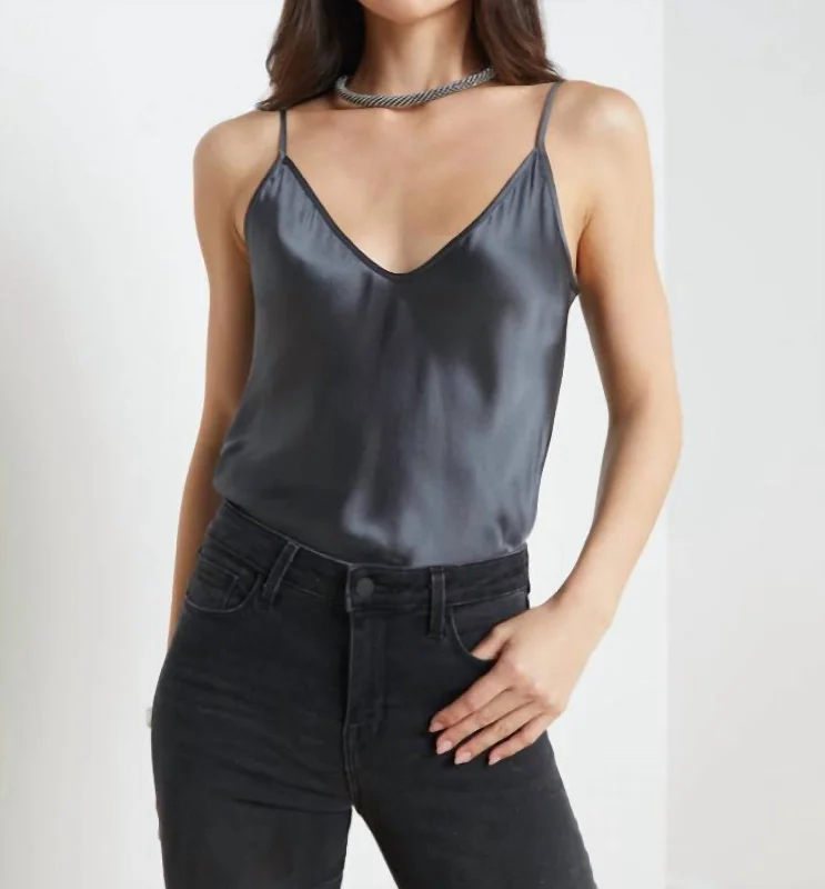 Lexi Camisole In Charcoal Gray