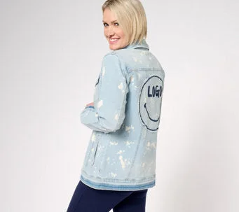 LOGO by Lori Goldstein x Smiley® World Special Edition Jean Jacket