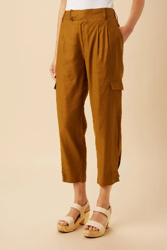 Lyle Femme Fete Stretch Cargo Pant - Spice