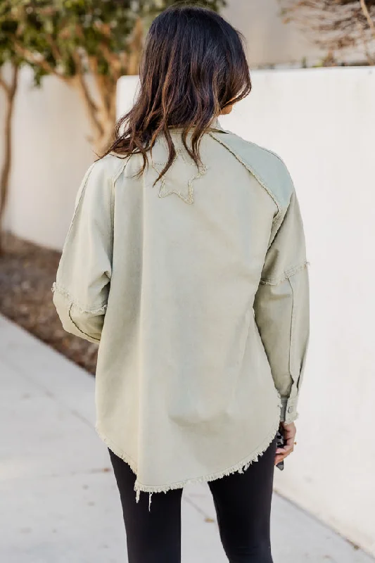 made-your-choice-green-frayed-hem-utility-jacket