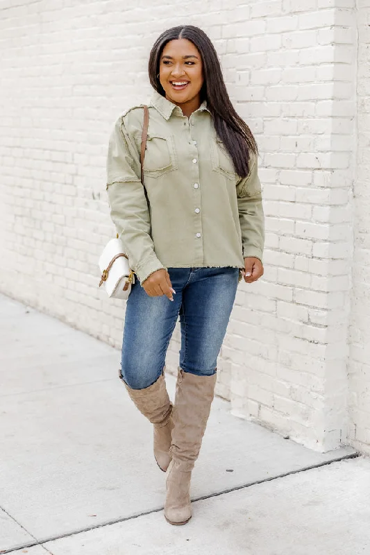 made-your-choice-green-frayed-hem-utility-jacket