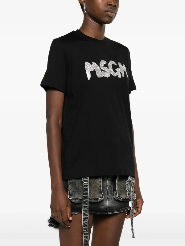 msgm-glitter-brushstroke-t-shirt-tees-600046923blk