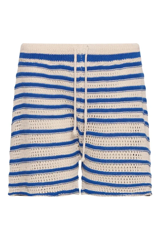 Noella - Shay Knit Shorts- Blue Stripe