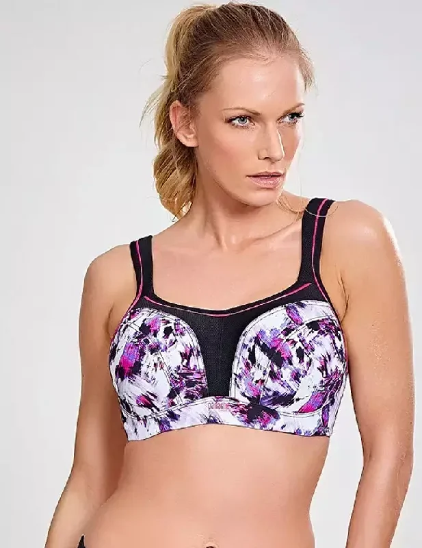 Panache 5021 Painterly Print Convertible Underwire Sports Bra