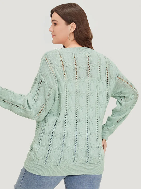 plain-cable-knit-drop-shoulder-pullover