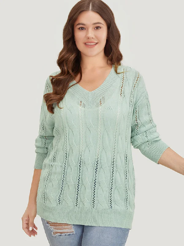 plain-cable-knit-drop-shoulder-pullover