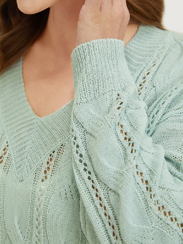 plain-cable-knit-drop-shoulder-pullover