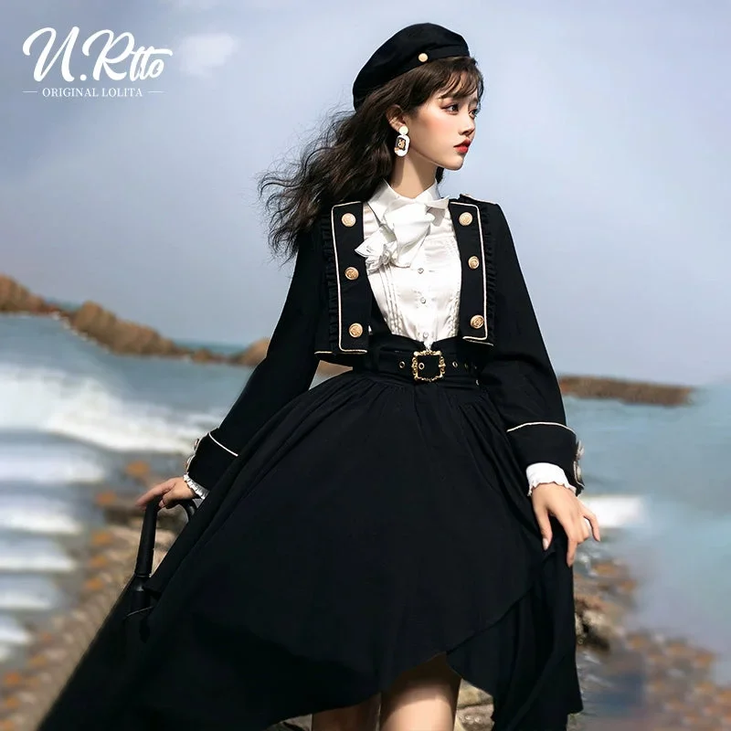 preppy-style-lolita-dress-black-suspender-skirt