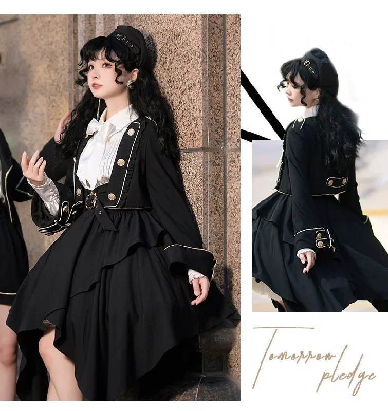 preppy-style-lolita-dress-black-suspender-skirt