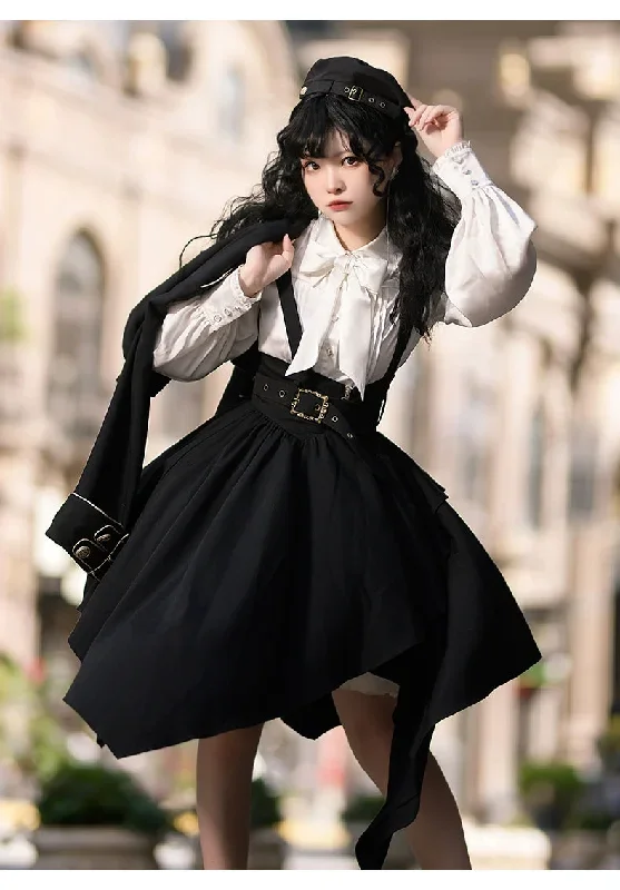 preppy-style-lolita-dress-black-suspender-skirt