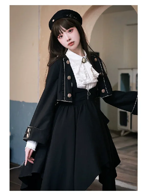 preppy-style-lolita-dress-black-suspender-skirt