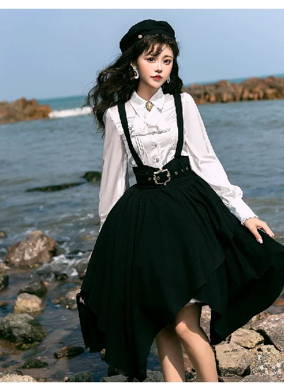 preppy-style-lolita-dress-black-suspender-skirt