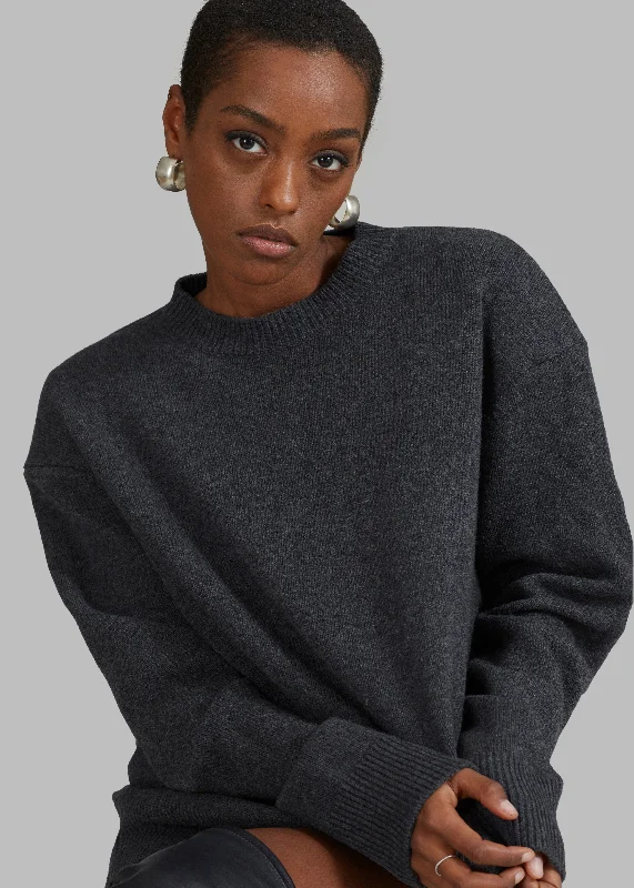 rafaela-padded-knit-sweater-dark-grey-melange