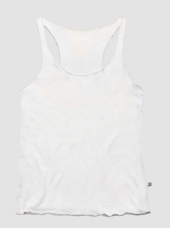 100% Organic Cotton Roller Tank - Chalk