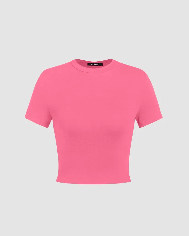 set-of-two-solid-round-neck-crop-tee-in-dark-blue-and-pink