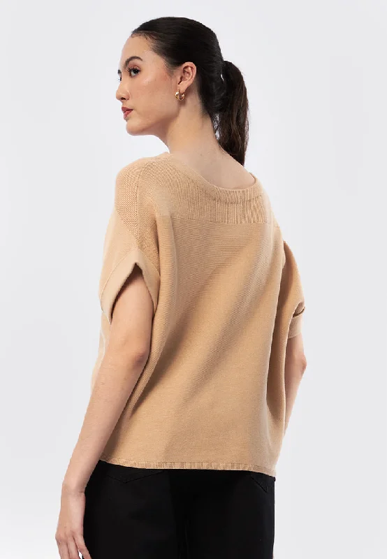 short-sleeve-knit-top-24f053-beige