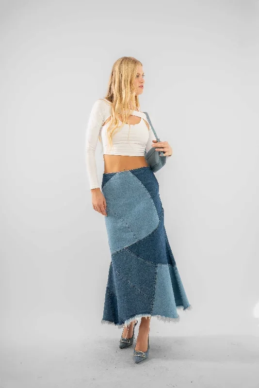 silkroad-daughters-denim-contrast-patch-hanky-hem-midi-skirt