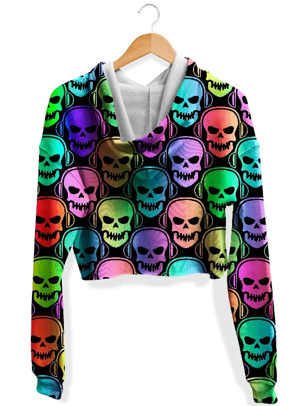 skull-deejays-fleece-crop-hoodie