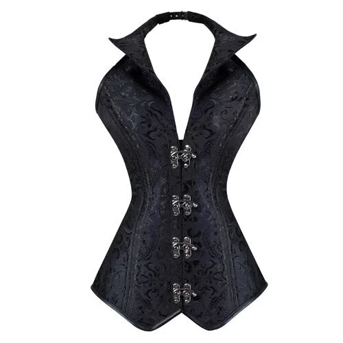 steampunk-jacquard-halter-corset