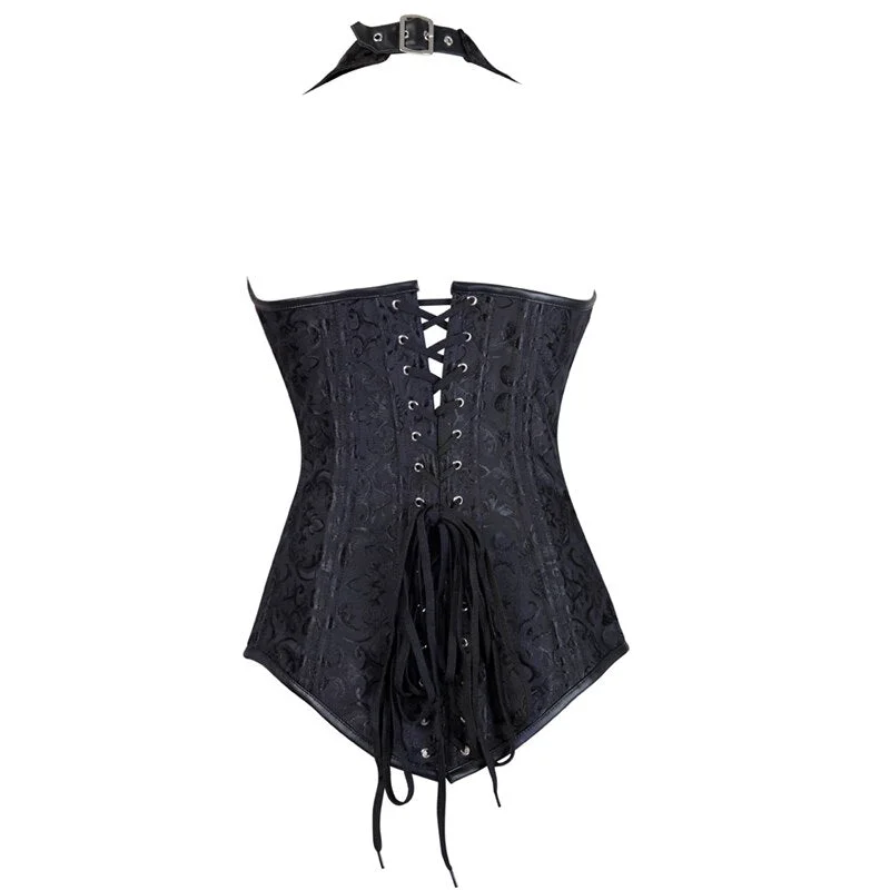 steampunk-jacquard-halter-corset