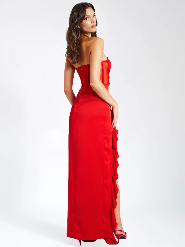 talia-red-satin-lace-corset-maxi-dress