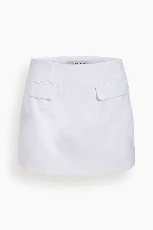 The Micayla Skort in Optic White