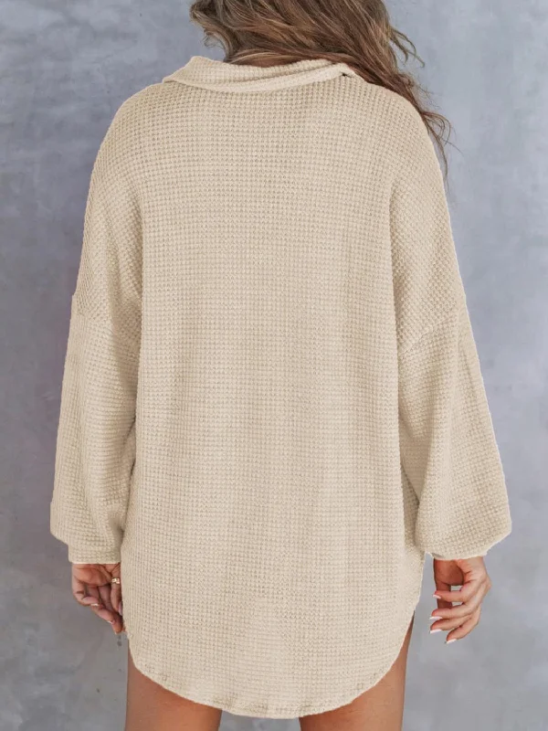 waffle-knit-dropped-shoulder-long-sleeve-sweatshirt