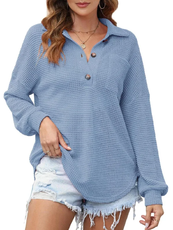 waffle-knit-dropped-shoulder-long-sleeve-sweatshirt