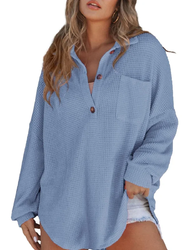 waffle-knit-dropped-shoulder-long-sleeve-sweatshirt