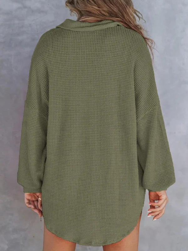 waffle-knit-dropped-shoulder-long-sleeve-sweatshirt