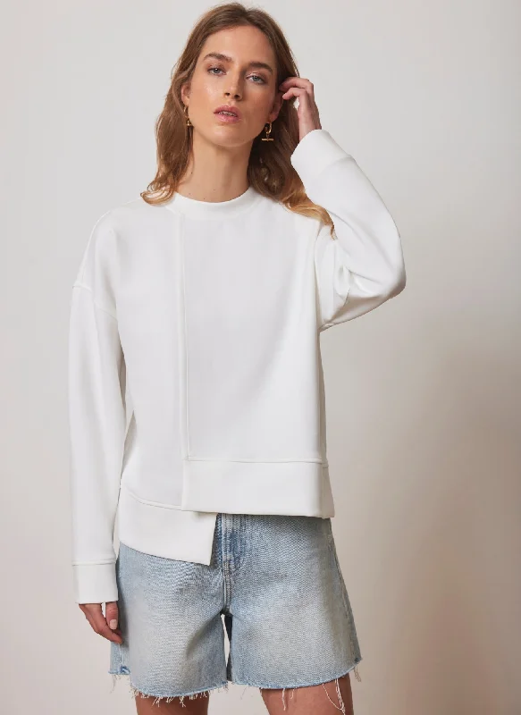 white-asymmetric-hem-sweatshirt