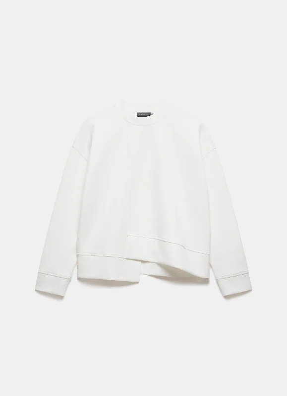 white-asymmetric-hem-sweatshirt